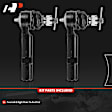 APCA6814 2 Pcs Front Outer Tie Rod End