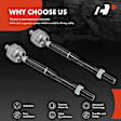 APCA6818 2 Pcs Front Inner Steering Tie Rod Ends