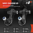 APCA6828 2 Pcs Rear Stabilizer Sway Bar Link