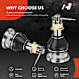 APCA6884 2 Pcs Front Upper Ball Joint