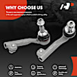 APCA6930 2 Pcs Front Outer Tie Rod End