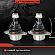 APCA6932 2 Pcs Front Upper Ball Joints