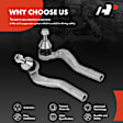 APCA6940 2 Pcs Outer Tie Rod End