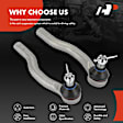 APCA6996 2 Pcs Front Outer Steering Tie Rod Ends