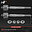 APCA6998 2 Pcs Front Inner Tie Rod End