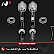 APCA7081 2 Pcs Front Inner Tie Rod End