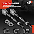 APCA7081 2 Pcs Front Inner Tie Rod End