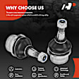 APCA7136 2 Pcs Front Upper Ball Joints Kit