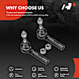 APCA7318 2 Pcs Front Outer Tie Rod End