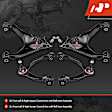 APCA7324 4 Pcs Front Upper & Lower Control Arm with Ball Joint