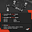 APCA7347 2 Pcs Rear Sway Bar Link Kit