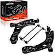 APCA7351 4 Pcs Front Control Arm with Ball Joint Stabilizer Bar Link