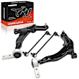 APCA7361 4 Pcs Front Control Arm with Ball Joint & Sway Bar Link
