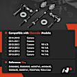 APCA7381 4 Pcs Front Inner & Outer Tie Rod End Kit