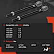 APCA7391 2 Pcs Front Inner Tie Rod Set