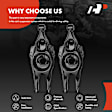 APCA7492 2 Pcs Rear Driver & Passenger Lower Control Arm