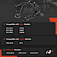 APCA7510 2 Pcs Front Lower Control Arm & Ball Joint Assembly