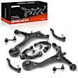 APCA7520 10 Pcs Front Control Arm & Sway Bar Link & Tie Rod End