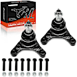 APCA7587 2 Pcs Front Upper Suspension Ball Joints