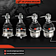 APCA7591 4 Pcs Front Lower & Upper Ball Joint Kit