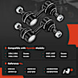 APCA7657 2 Pcs Rear Stabilizer Sway Bar Links