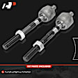 APCA7672 2 Pcs Front Inner Steering Tie Rod Ends