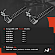 APCA7702 2 Pcs Front Outer Tie Rod End