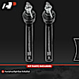 APCA7702 2 Pcs Front Outer Tie Rod End
