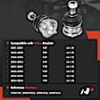 APCA7716 2 Pcs Front Lower Ball Joint Kit