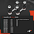 APCA7759 2 Pcs Rear Driver & Passenger Sway Bar Link