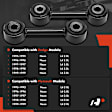 APCA7833 2 Pcs Rear Suspension Stabilizer Sway Bar Links