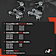 APCA7842 4 Pcs Front Upper & Lower Ball Joint Kit