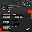 2-Pc Stabilizer Bar Link, Front Driver & Passenger A-Premium APCA7843