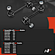 APCA7868 2 Pcs Rear Driver & Passenger Sway Bar Link