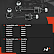 APCA7878 2 Pcs Rear Sway Bar Link Kit