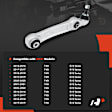 APCA7937 Front Driver Lower Rearward Control Arm & Ball Joint Assembly
