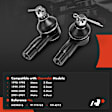APCA7968 2 Pcs Front Driver & Passenger Outer Tie Rod End Kit