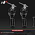 APCA8010 2 Pcs Front Outer Steering Tie Rod End