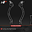 APCA8041 2 Pcs Front Driver & Passenger Outer Tie Rod End Kit