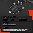 APCA8055 4 Pcs Front Inner & Outer Tie Rod End