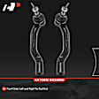 APCA8065 2 Pcs Front Outer Steering Tie Rod End