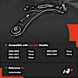 1-Pc Control Arm and Ball Joint Kit, Front Passenger Lower with Ball Joint A-Premium APCA8153