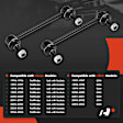 APCA8213 2 Pcs Front Stabilizer Bar Link