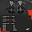 APCA8220 2 Pcs Front Upper Ball Joint