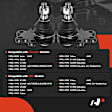 APCA8226 2 Pcs Front Lower Ball Joint Kit