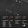 APCA8278 2 Pcs Front Stabilizer Bar Link with Ball Joint