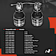 APCA8288 2 Pcs Front Lower Ball Joint
