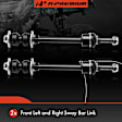 APCA8298 2 Pcs Front Driver & Passenger Sway Bar Link Kit