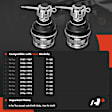 APCA8304 2 Pcs Front Lower Ball Joint Kit
