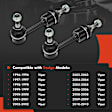 APCA8345 2 Pcs Rear Driver & Passenger Sway Bar Link